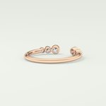 0.22 TCW Round Shaped Lab Grown Diamond Wedding Band