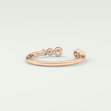 0.22 TCW Round Shaped Lab Grown Diamond Wedding Band