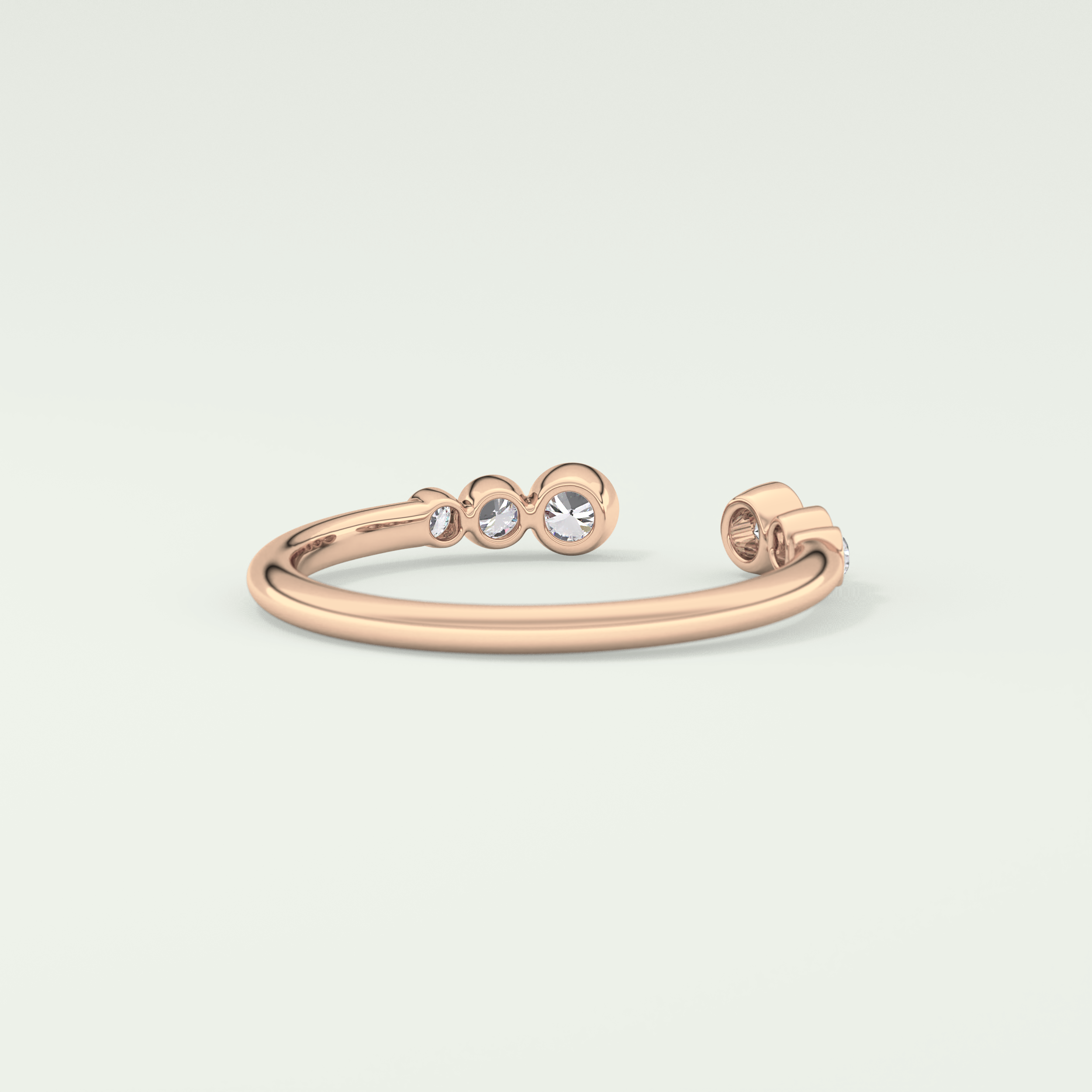 0.22 TCW Round Shaped Lab Grown Diamond Wedding Band