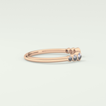 0.22 TCW Round Shaped Lab Grown Diamond Wedding Band