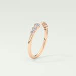0.22 TCW Round Shaped Lab Grown Diamond Wedding Band