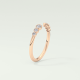 0.22 TCW Round Shaped Lab Grown Diamond Wedding Band