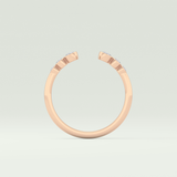 0.22 TCW Round Shaped Lab Grown Diamond Wedding Band