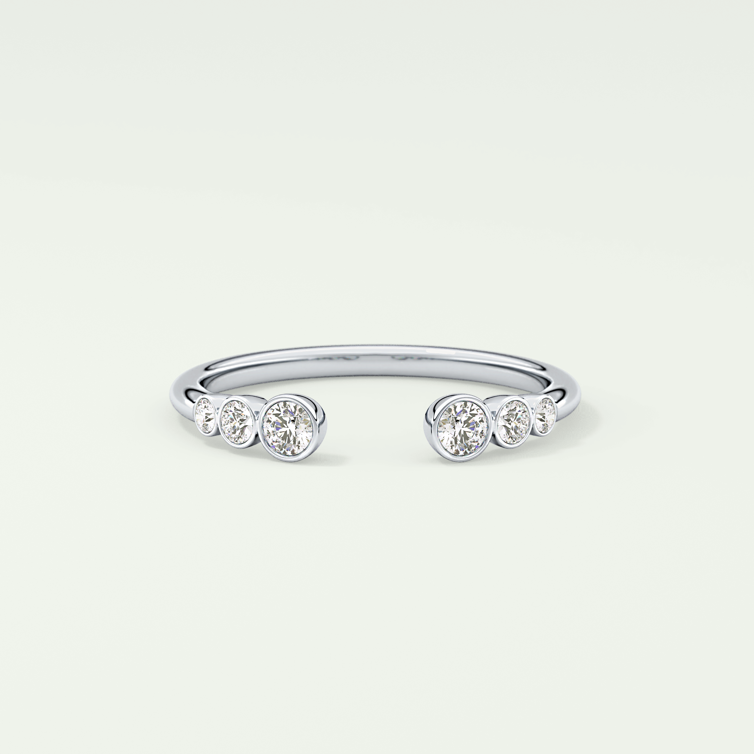 0.22 TCW Round Shaped Lab Grown Diamond Wedding Band