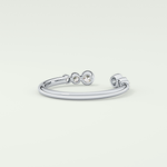 0.22 TCW Round Shaped Lab Grown Diamond Wedding Band