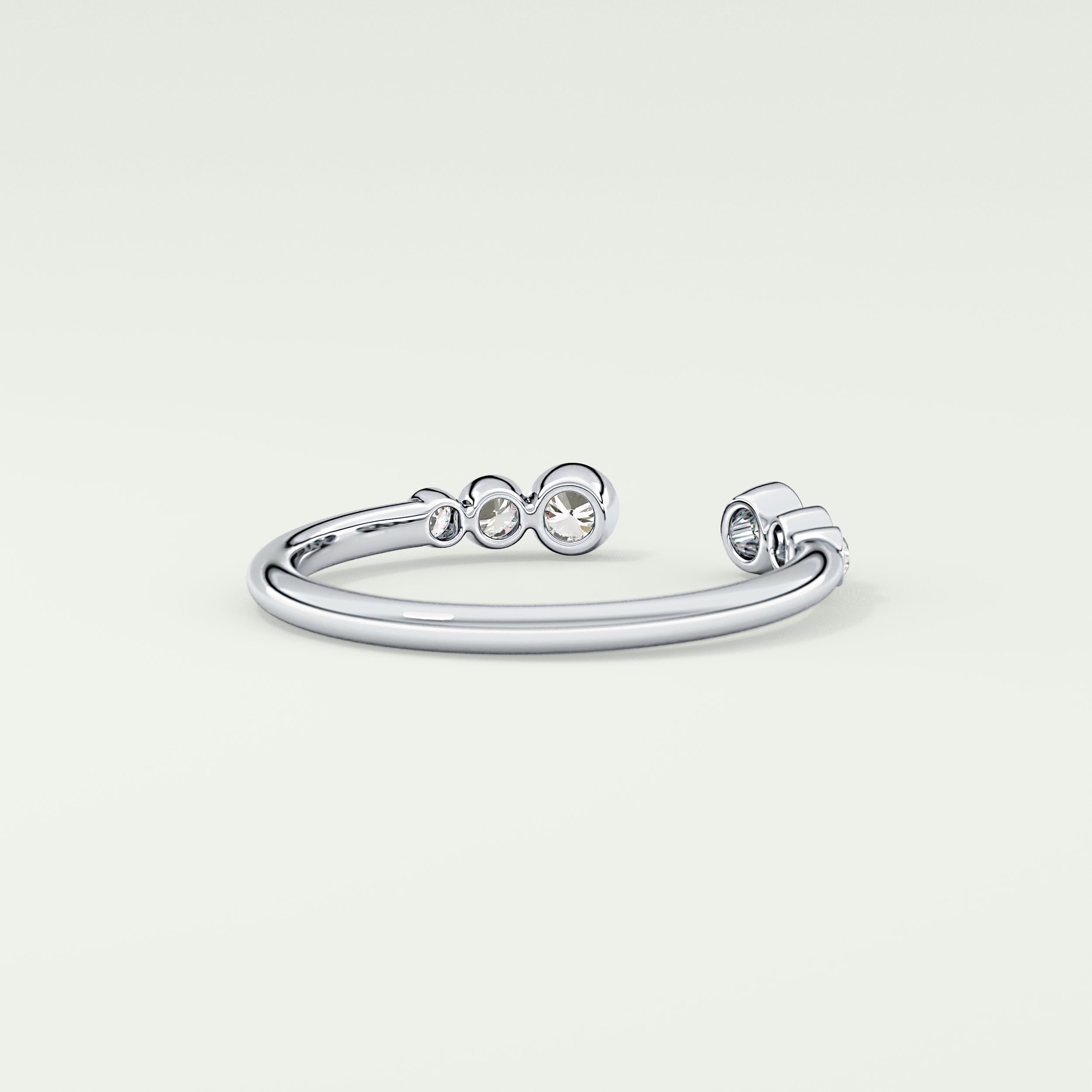 0.22 TCW Round Shaped Lab Grown Diamond Wedding Band