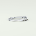 0.22 TCW Round Shaped Lab Grown Diamond Wedding Band