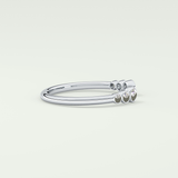 0.22 TCW Round Shaped Lab Grown Diamond Wedding Band