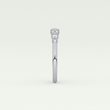 0.22 TCW Round Shaped Lab Grown Diamond Wedding Band