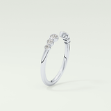 0.22 TCW Round Shaped Lab Grown Diamond Wedding Band