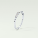 0.22 TCW Round Shaped Moissanite Wedding Band