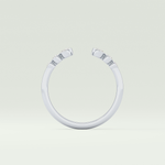 0.22 TCW Round Shaped Lab Grown Diamond Wedding Band