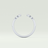0.22 TCW Round Shaped Lab Grown Diamond Wedding Band
