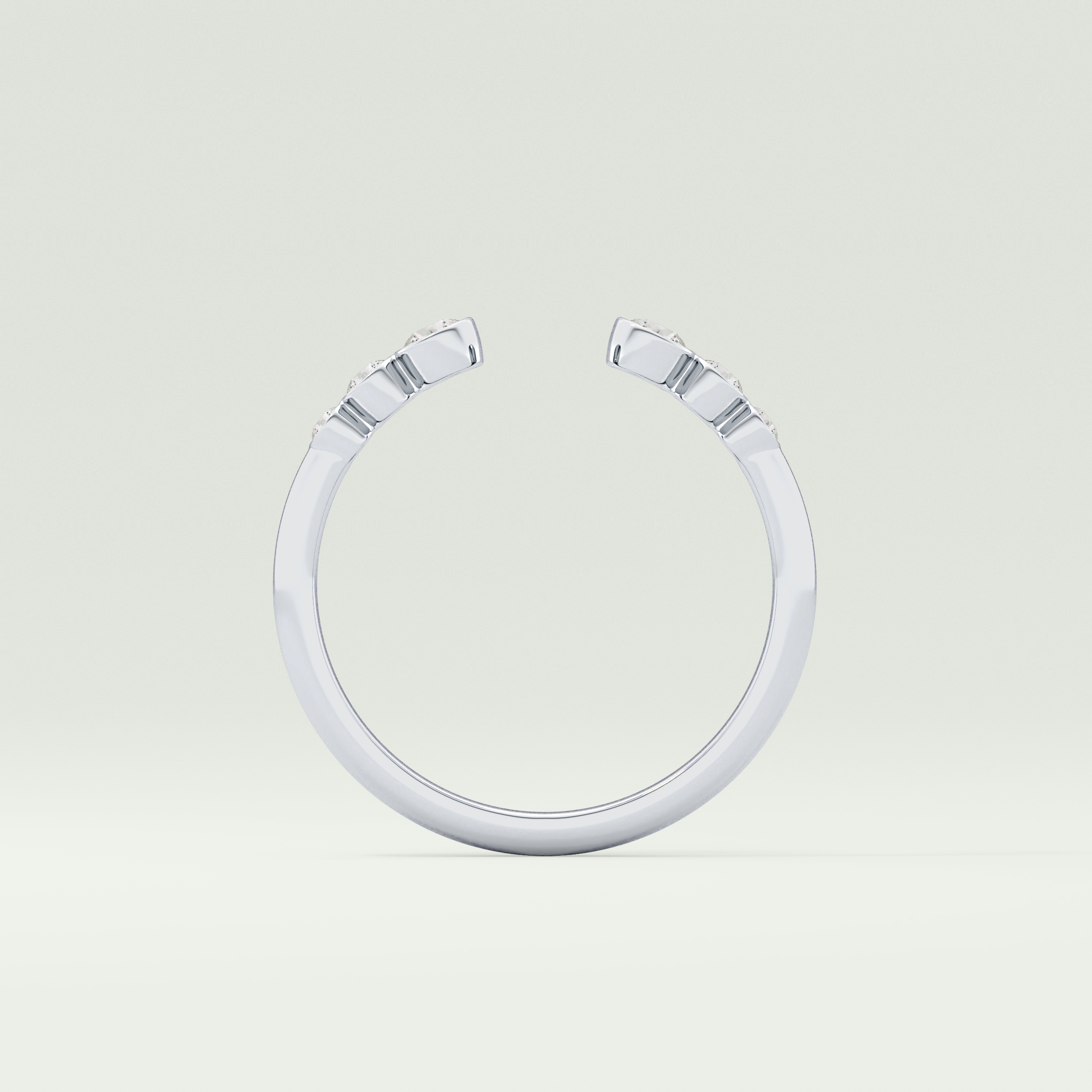 0.22 TCW Round Shaped Lab Grown Diamond Wedding Band