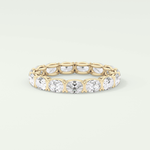 2.25 TCW Oval Shaped Lab-Grown Diamond Wedding Band 1