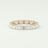 2.25 TCW Oval Shaped Lab-Grown Diamond Wedding Band 1