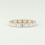 2.25 TCW Oval Shaped Lab-Grown Diamond Wedding Band 2