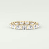 2.25 TCW Oval Shaped Lab-Grown Diamond Wedding Band 2