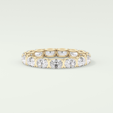 2.25 TCW Oval Shaped Lab-Grown Diamond Wedding Band 3