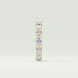 2.25 TCW Oval Shaped Lab-Grown Diamond Wedding Band 4