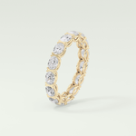 2.25 TCW Oval Shaped Lab-Grown Diamond Wedding Band 5