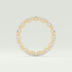 2.25 TCW Oval Shaped Lab-Grown Diamond Wedding Band 6
