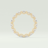 2.25 TCW Oval Shaped Lab-Grown Diamond Wedding Band 6