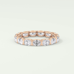2.25 TCW Oval Shaped Lab-Grown Diamond Wedding Band 7