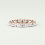 2.25 TCW Oval Shaped Lab-Grown Diamond Wedding Band 8