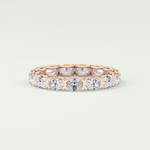 2.25 TCW Oval Shaped Lab-Grown Diamond Wedding Band 9