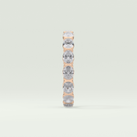 2.25 TCW Oval Shaped Lab-Grown Diamond Wedding Band 10