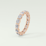 2.25 TCW Oval Shaped Lab-Grown Diamond Wedding Band 11
