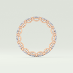 2.25 TCW Oval Shaped Lab-Grown Diamond Wedding Band 12