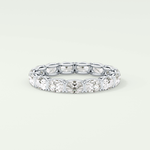 2.25 TCW Oval Shaped Lab-Grown Diamond Wedding Band 13