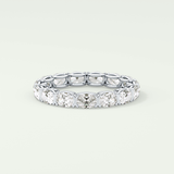 2.25 TCW Oval Shaped Lab-Grown Diamond Wedding Band 13