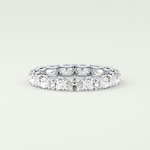 2.25 TCW Oval Shaped Lab-Grown Diamond Wedding Band 14
