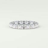 2.25 TCW Oval Shaped Lab-Grown Diamond Wedding Band 14