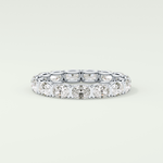 2.25 TCW Oval Shaped Lab-Grown Diamond Wedding Band 15