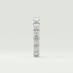 2.25 TCW Oval Shaped Lab-Grown Diamond Wedding Band 16