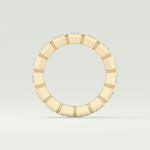 2.25 TCW Asscher Shaped Lab Grown Diamond Wedding Band