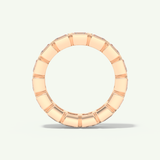 2.25 TCW Asscher Shaped Moissanite Full Eternity Wedding Band