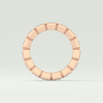 2.25 TCW Asscher Shaped Lab Grown Diamond Wedding Band