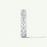 2.25 TCW Asscher Shaped Moissanite Full Eternity Wedding Band