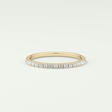 0.18 TCW Round Shaped Lab Grown Diamond Wedding Band