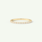 0.18 TCW Round Cut Lab-Grown Diamond Full Eternity Wedding Band