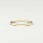 0.18 TCW Round Shaped Lab Grown Diamond Wedding Band