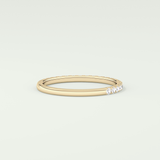 0.18 TCW Round Shaped Lab Grown Diamond Wedding Band