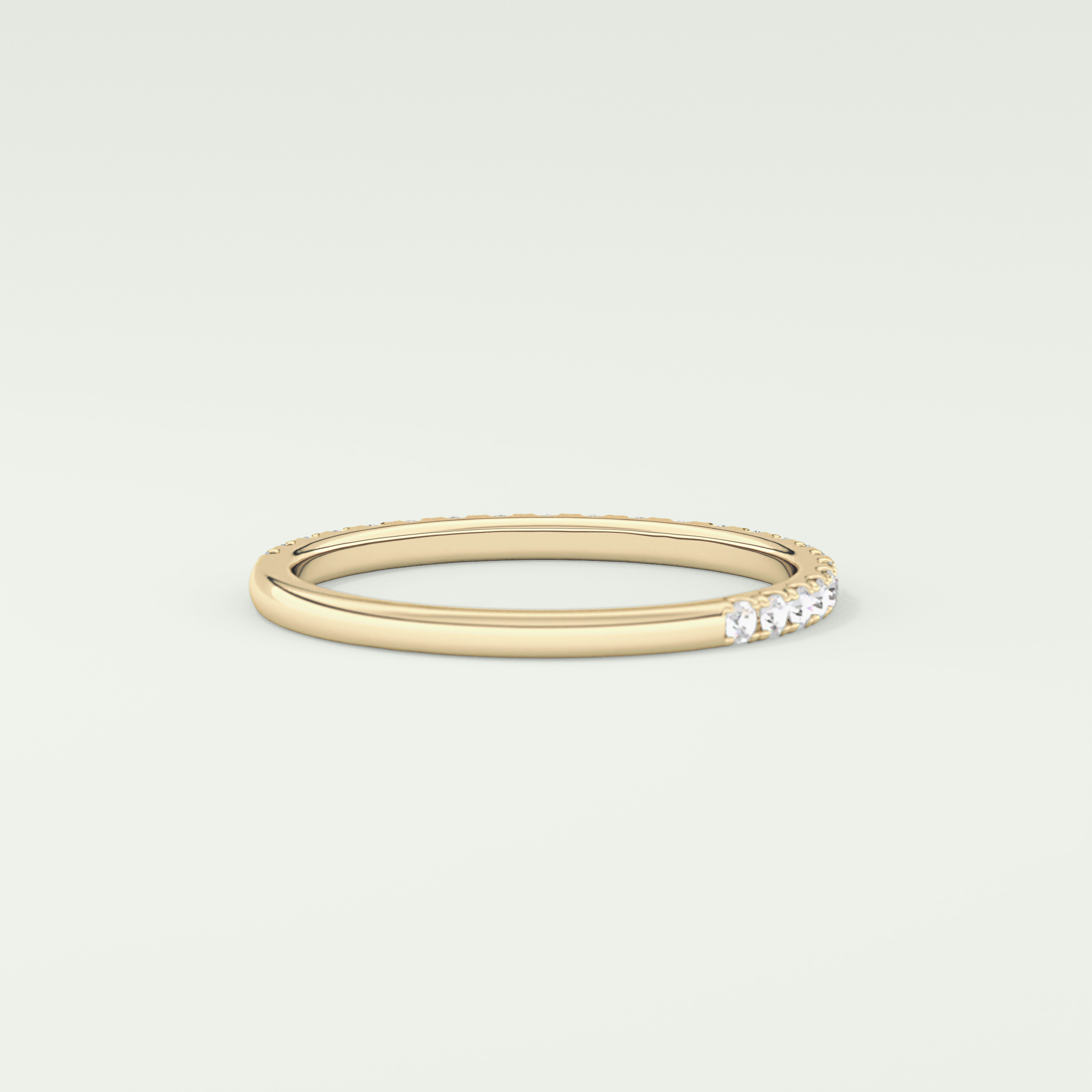 0.18 TCW Round Shaped Lab Grown Diamond Wedding Band