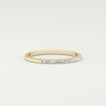 0.18 TCW Round Shaped Lab Grown Diamond Wedding Band