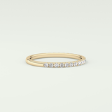 0.18 TCW Round Shaped Lab Grown Diamond Wedding Band